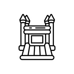 Bouncy Castle icon in vector. Illustration