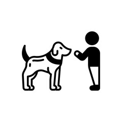 Caring Pet icon in vector. Illustration