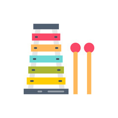 Xylophone icon in vector. Illustration