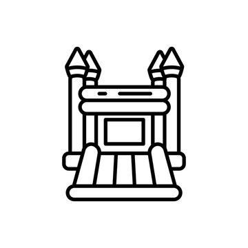recommend clip art: Bouncy Castle icon in vector. Illustration