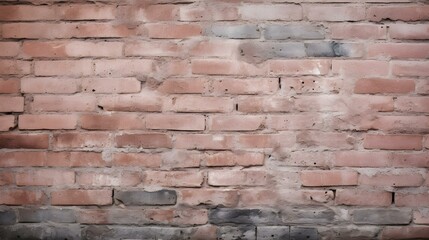Obraz premium Close Up of a Brick Wall in blush Colors. Vintage Background 