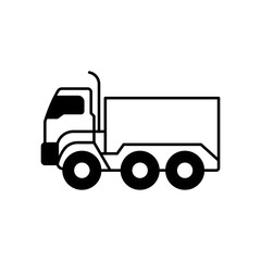Fototapeta premium Army truck Vector Icon