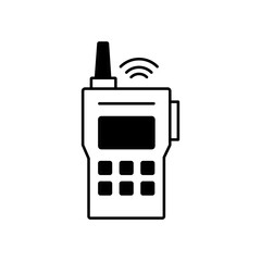 Walkie talkie Vector Icon

