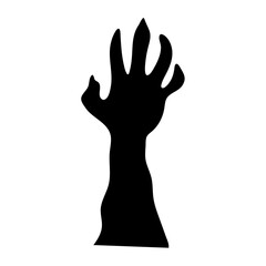 zombie hands. Scary zombie hands silhouettes black 