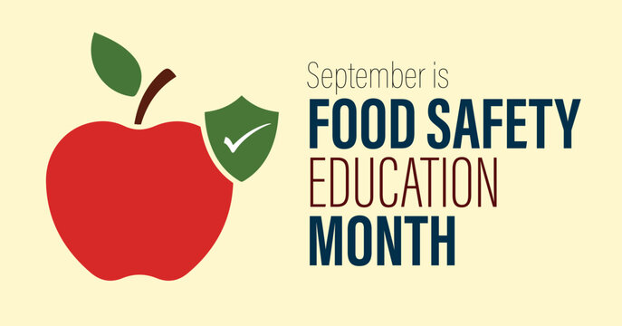 September is national food safety education month banner.