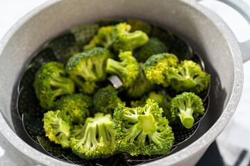 Steamed broccoli