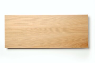 Light Yellow Wood Swatch on White, Generative AI