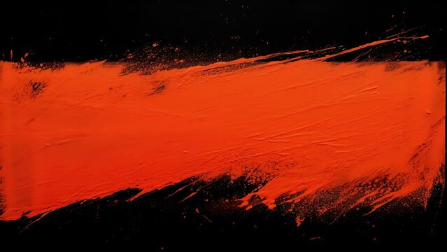 Orange Black Grunge Paint Stop Motion Animated Background Loop