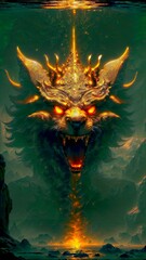 wolf head illustration