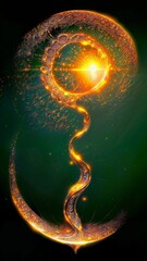 background with glowing lights