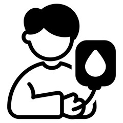  Donor glyph icon