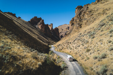 Camping in a Canyon in Oregon