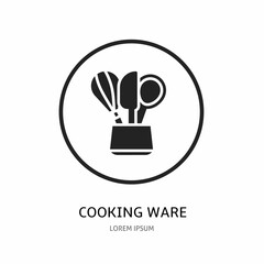 Logo vector design for business. Cooking ware logos.