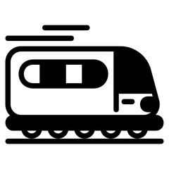  Electric Train glyph icon