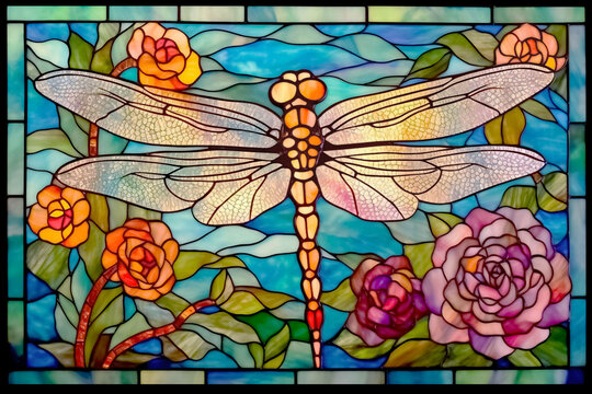 Dragonfly Stained Glass