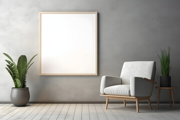 Soft and Artistic Ambiance Frame Mockup, generative, ai
