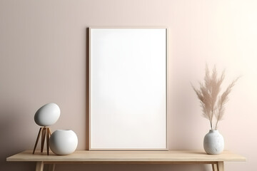 Polished and Elegant Lighting Frame Mockup, generative, ai