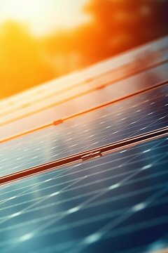 a house with solar panels glistening, showcasing the clean and sustainable energy solution offered by the solar panels company