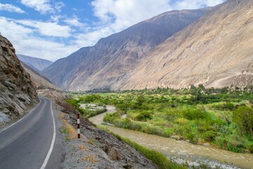 Beautiful route along the river.