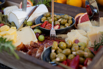 buffet de um serviço de catering de eventos sociais © Nuno