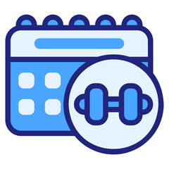  Schedule blue icon