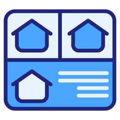  Border blue icon