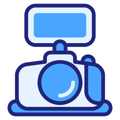  Camera blue icon