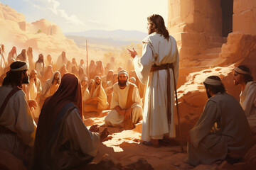Divine Sermons, Jesus Enlightening the Masses