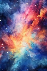 watercolored galaxy