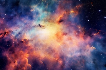 Fototapeta premium watercolored galaxy