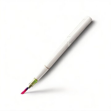 pen and paper isolated on a white background