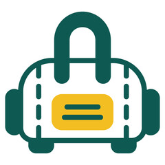  Gym bag colored icon