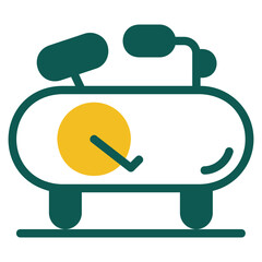  Gym bike colored icon