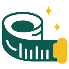  Measuring tape colored icon