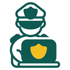  Cyber security colored icon