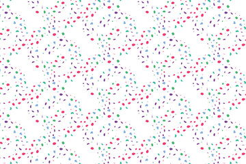pattern with pink and white dots