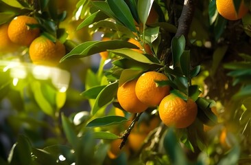 orange tree with oranges