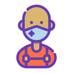 avatar man with mask