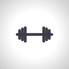 Dumbbell icon. dumbbell isolated icon