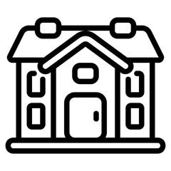  Mansion outline icon