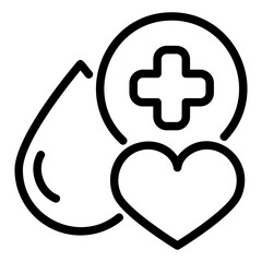  Blood outline icon