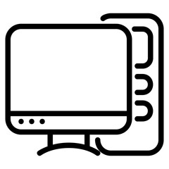  Computer outline icon