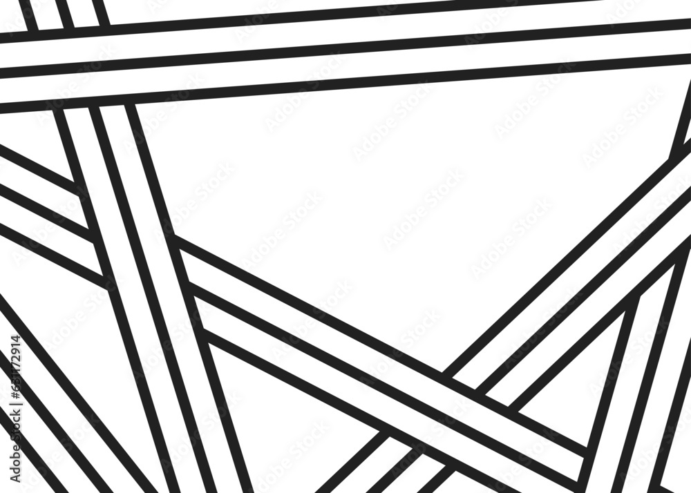Poster abstract background with overlapping lines pattern and with some copy space area