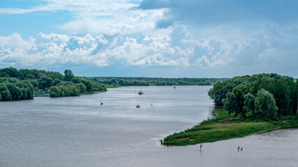 Beautiful natural scenery of the river.