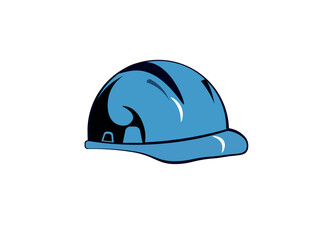 Vector illustration of classic cap in blue color