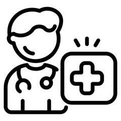 Doctor outline icon