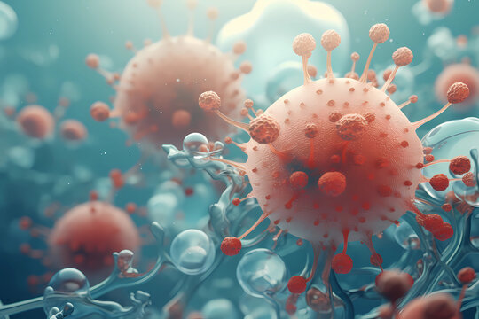lymphocytes. human blood cells. microbiology