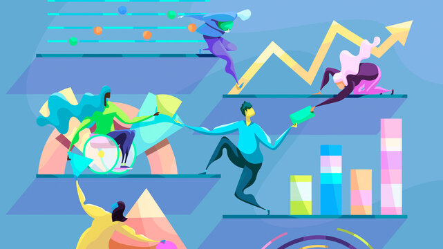 People cooperating and sharing information