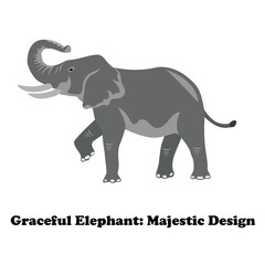 Graceful Elephant: Majestic Design 