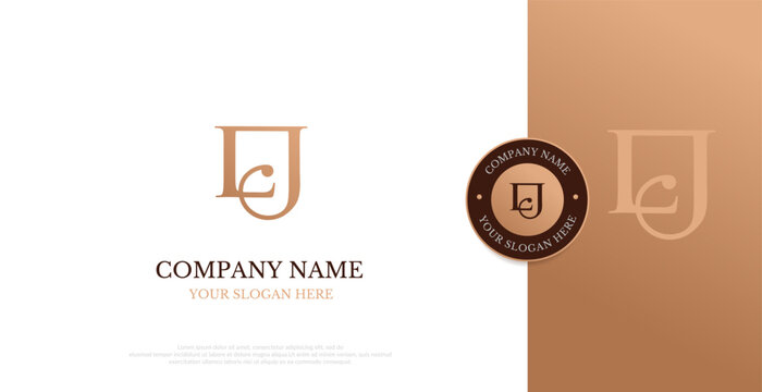 Initial LJ Logo Design Vector 